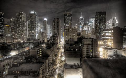 Dark Newyork city HD wallpaper