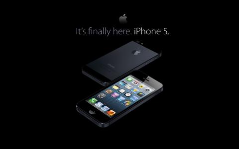 新iPhone 5手机黑色壁纸