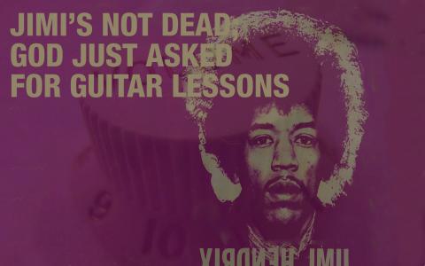 吉米亨德里克斯紫色死的吉他课程高清壁纸