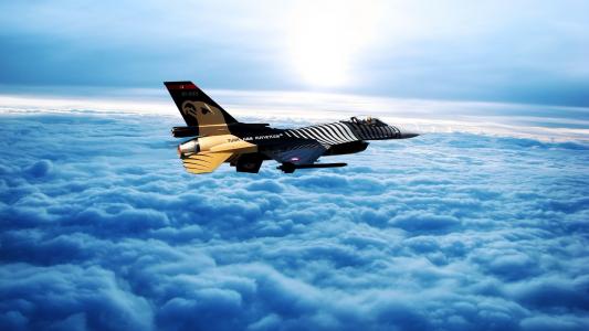 Atak，土耳其空军，天空，云壁纸