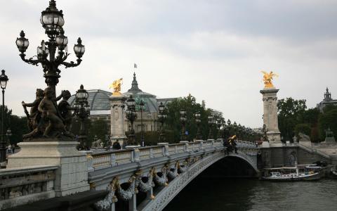 法国巴黎Pont Alexre Iii壁纸