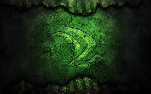 Nvidia绿色标志壁纸