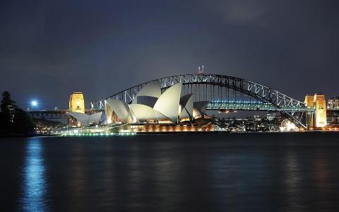 悉尼照片在阴影的壁纸