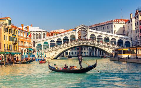 里亚托桥，威尼斯，意大利壁纸