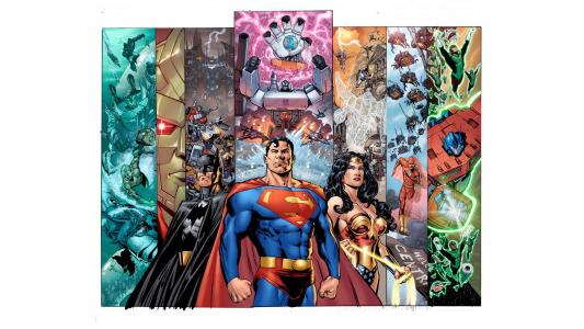 超人神奇女侠蝙蝠侠绿灯侠闪光正义联盟高清壁纸