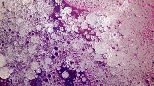 紫色泡沫抽象的高清壁纸