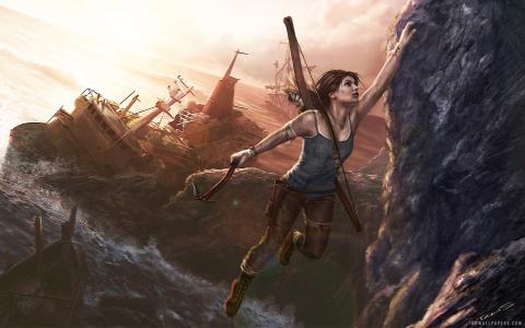 Lara Croft Game Art壁纸