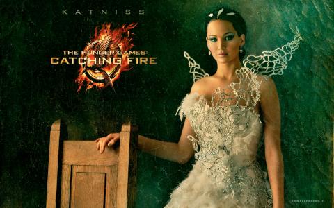 Katniss饥饿游戏捕捉壁纸