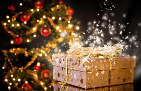 新的一年，圣诞节，树，玩具，礼品，精神，星星壁纸