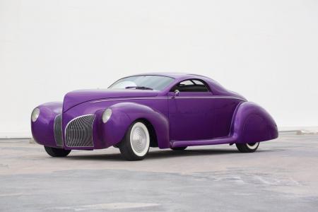 紫色阴霾，汽车，丁香，侧视图壁纸