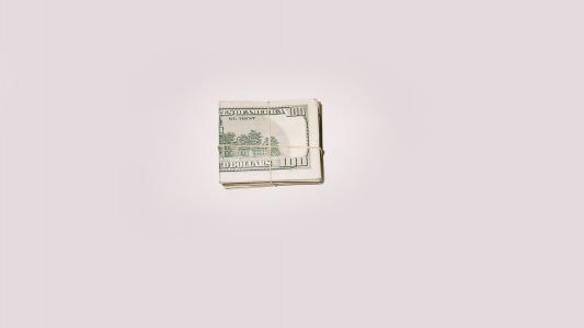 钱，简单的背景，美元，极简主义壁纸
