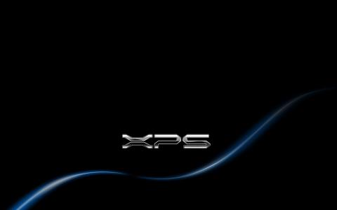 戴尔XPS游戏蓝色壁纸