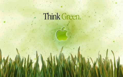苹果认为绿色壁纸