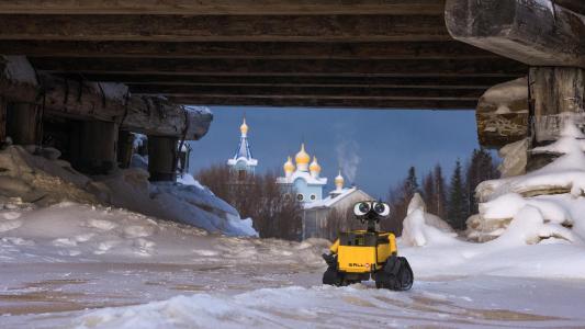 玩具WALL·E冬季雪壁纸