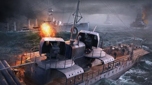 战舰世界，PC游戏，海洋，船舶壁纸