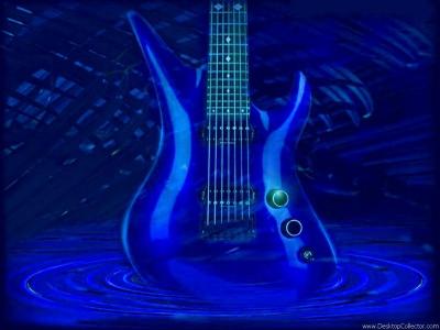 蓝色吉他26182406 std黑暗的吉他高清壁纸
