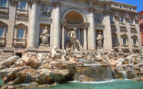 Trevi Fountain In Rome wallpaper
