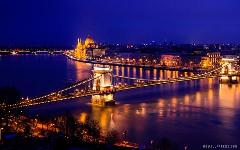 链桥布达佩斯匈牙利壁纸