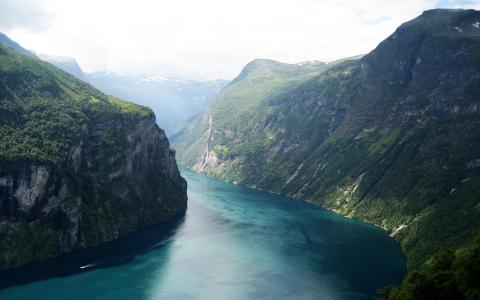 美丽的峡湾挪威壁纸