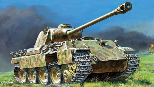 豹，德国人，坦克，艺术画壁纸