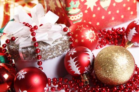 圣诞装饰品，礼品，装饰品，新年，假期，心情壁纸
