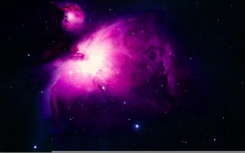 紫色猎户座星云高清桌面壁纸