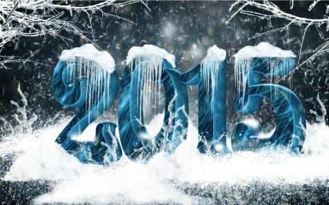 2015冻结数字壁纸
