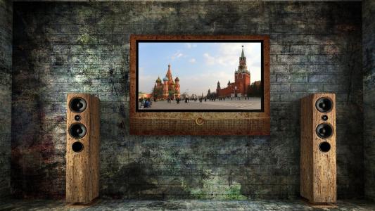 创意俄罗斯电视壁纸