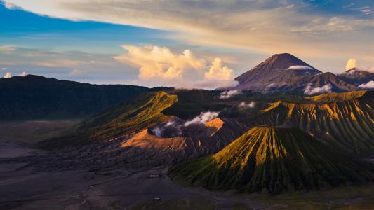 印度尼西亚，Java，火山壁纸