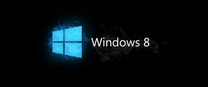 Windows 8徽标双屏幕壁纸