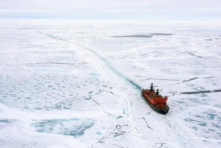 冰，北极，舰船，破冰船，Rosatom，核动力壁纸
