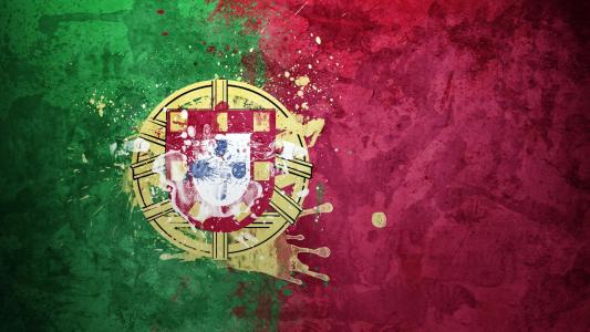 世界杯葡萄牙国旗壁纸