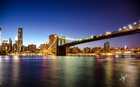 布鲁克林大桥纽约高清壁纸