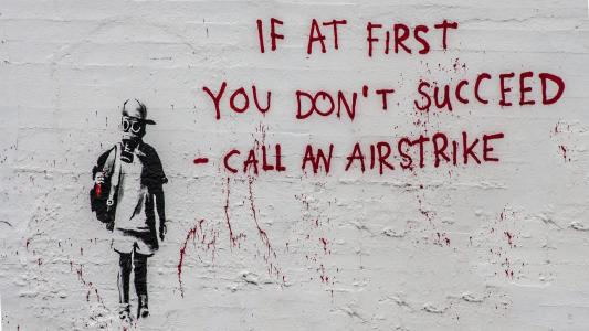 Banksy涂鸦成功高清壁纸