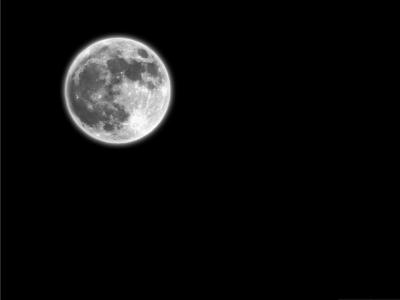 在一个清楚的夜墙纸的月亮