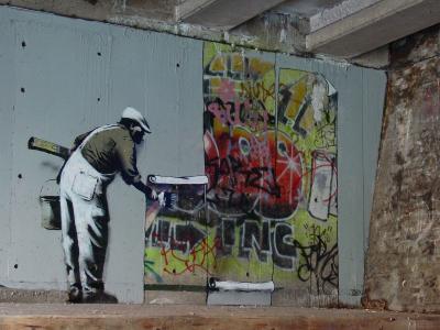 Banksy涂鸦高清壁纸