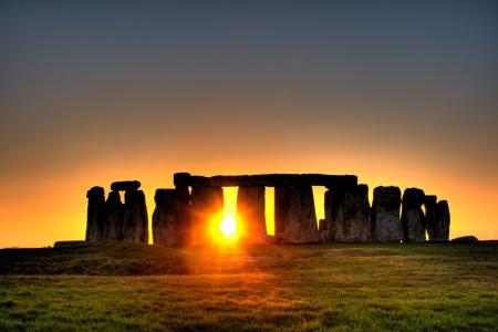 巨石阵，景观，英格兰，太阳壁纸