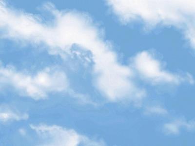 云，淡蓝色的天空壁纸