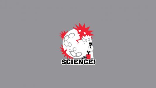 科学，简单的背景，灰色，爆炸壁纸