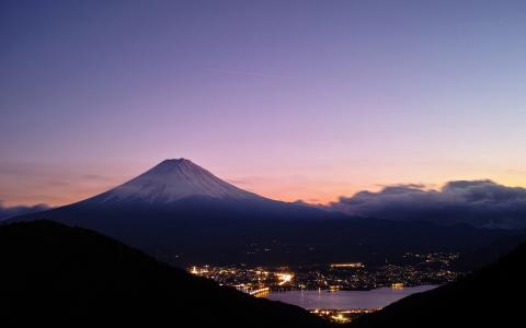富士山山水高清壁纸