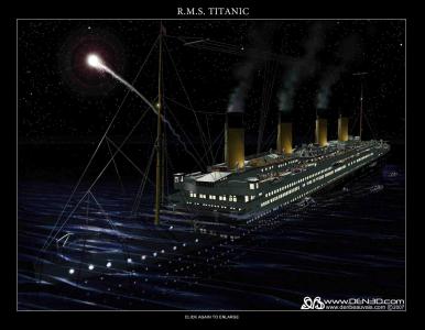 泰坦尼克号的耀斑壁纸