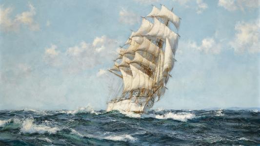 帆船船帆帆船海洋高清壁纸