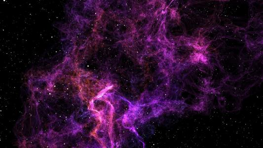 美丽的空间，星星，宇宙，紫色风格壁纸