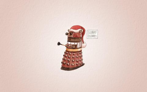 圣诞节Dalek壁纸