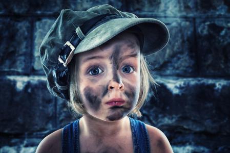 女孩儿童人肖像帽肮脏的高清1080p壁纸