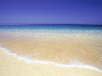 漂亮的夏威夷海滩，海，海水，天空，蓝色，波浪，云，自然，风景壁纸