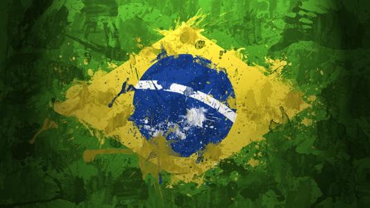 世界杯巴西国旗壁纸