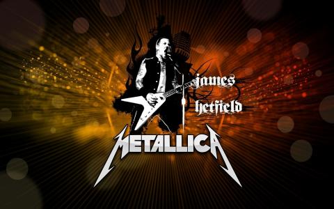 詹姆斯·海特菲尔德Metallica海报壁纸