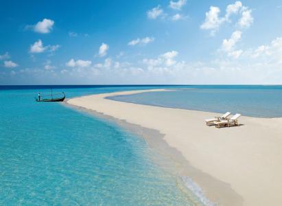 马尔代夫，沙滩，热带，海，沙，岛，船壁纸