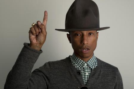 Pharrell威廉姆斯与大帽子壁纸